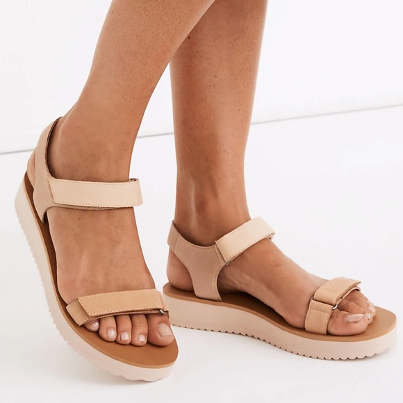 Madewell - The Maggie Sandal in Colorblock Neutral NWT - Picture 1 of 4